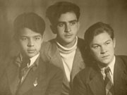 Раднэр Муратов, Караман Мгеладзе и Юрий Саранцев во время учебы во ВГИКе